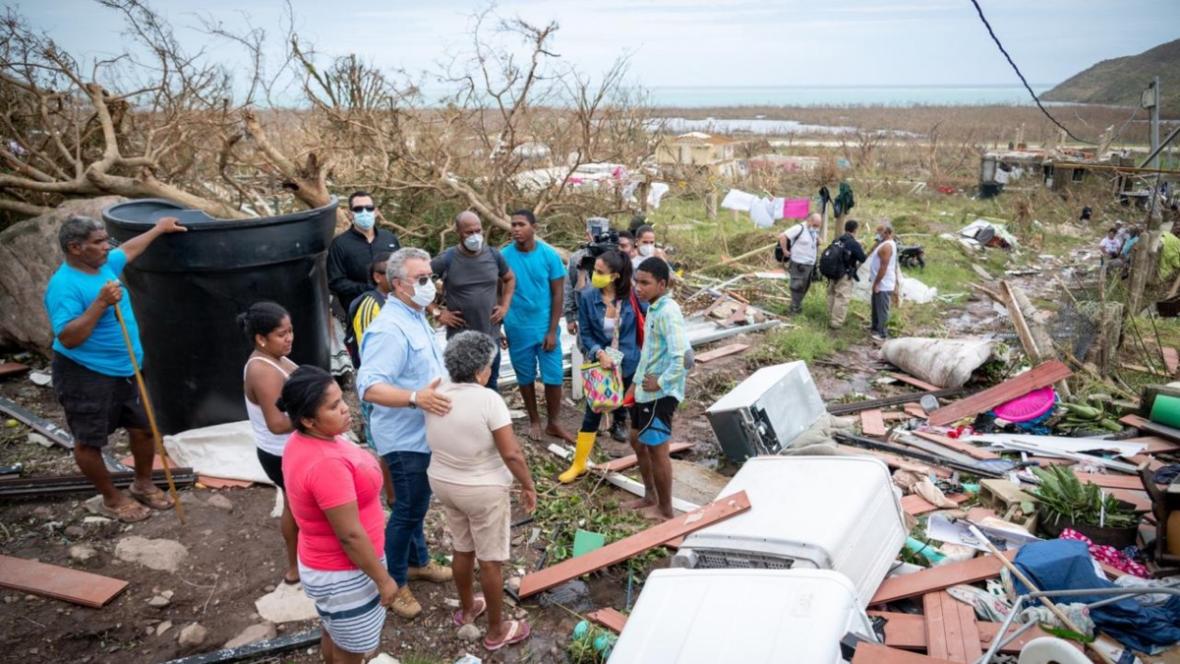 Providencia-Colombia devastada