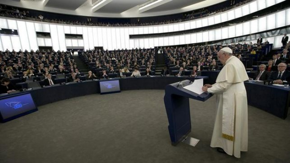 El Papa en Estrasburgo