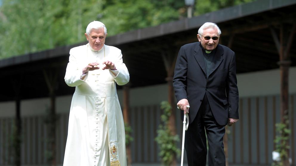 Los hermanos Joseph y Georg Ratzinger