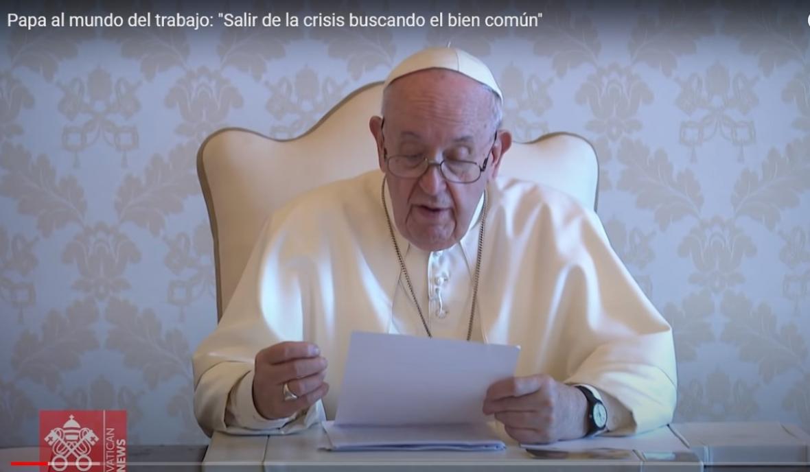 videomensaje del Papa Francisco para los asistentes a la Conferencia Internacional del Trabajo 2021