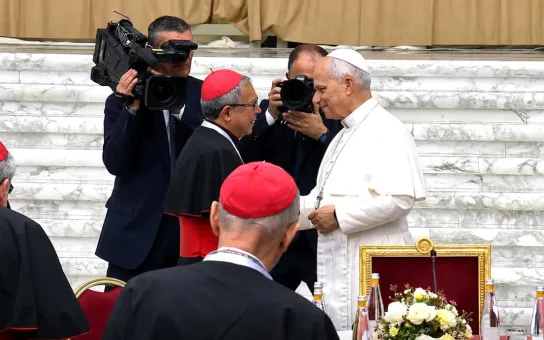 Cardenal Luis José Rueda moderó la primera sesión del Consistorio extraordinario convocado por el Papa León XIV