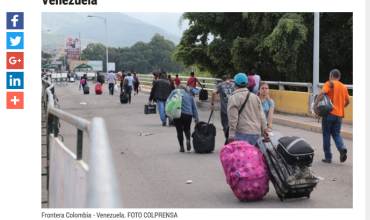 Iglesia católica colombiana pidió acoger a refugiados de Venezuela