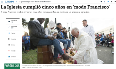 La Iglesia cumplió cinco años en ‘modo Francisco’