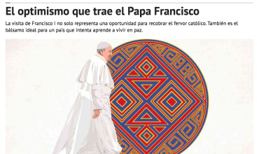 El optimismo que trae el Papa Francisco