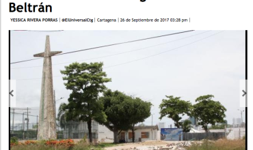 Martínez Martelo espera la reconstrucción de la iglesia San Luis Beltrán