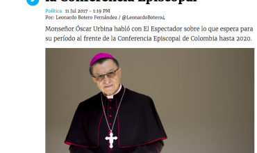 La unión de religión y política no conviene a nadie: presidente de la Conferencia Episcopal