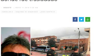 Santrich permanece fuertemente custodiado en sede católica donde fue trasladado