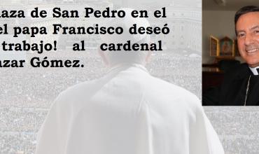Al finalizar la audiencia general de este miércoles, el Papa Francisco expresó su saludo al cardenal Rubén Salazar Gómez