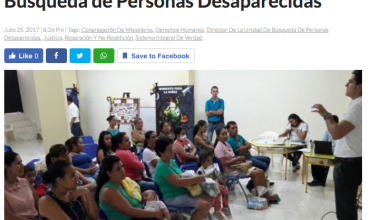 Organizaciones de Derechos Humanos postularon a Sacerdote para Unidad de Búsqueda de Personas Desaparecidas