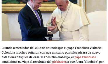 ¿Ahora sí vendrá el papa Francisco a Colombia?
