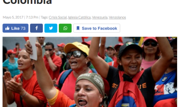 Iglesia Católica invita a que venezolanos sean acogidos en Colombia