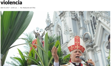 Iglesia pidió en celebración de Domingo de Ramos apostar al amor para acabar con la violencia