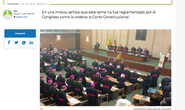 Iglesia Católica rechaza resolución de MinSalud sobre aborto en Colombia