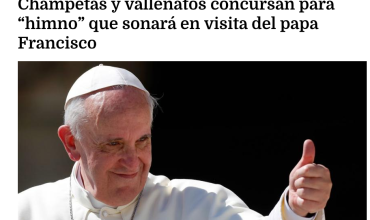 Champetas y vallenatos concursan para “himno” que sonará en visita del papa Francisco