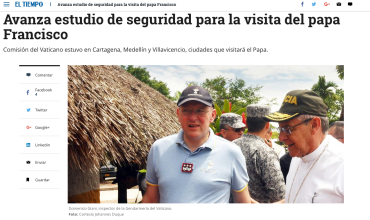 Avanza estudio de seguridad para la visita del papa Francisco