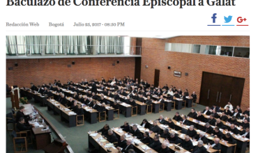 Baculazo de Conferencia Episcopal a Galat