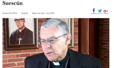 Lupa de seguridad vaticana a ruta del Papa: Suescún