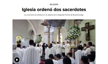 Iglesia ordenó dos sacerdotes