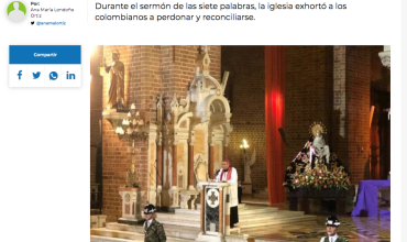 Iglesia Católica pide frenar la ola de violencia que afecta a Colombia