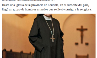 Monja de origen colombiano fue secuestrada en Malí