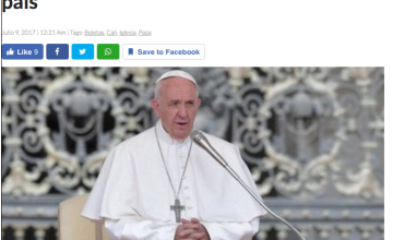 En Cali la Iglesia católica advierte sobre boletería falsa para eventos del Papa en el país