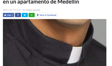 Investigan muerte de un sacerdote hallado en un apartamento de Medellín