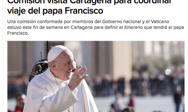 Comisión visita Cartagena para coordinar viaje del papa Francisco