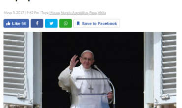 Por logística, iglesia descarta que el papa visite Mocoa