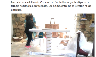 Profanaron iglesia donde ocurrió asesinato en medio de una misa