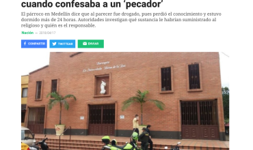 Sacerdote cuenta que lo robaron en la iglesia cuando confesaba a un ‘pecador’