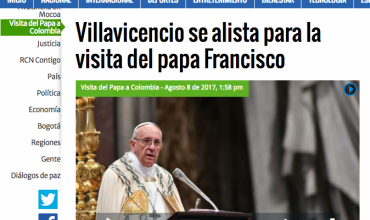 Villavicencio se alista para la visita del papa Francisco
