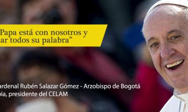 “Estamos felices, el Papa está con nosotros y vamos a escuchar todos su palabra”
