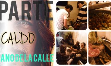 Compartiendo un caldo con el hermano de la calle