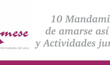 10 Mandamientos de amarse así mismo y Actividades junio 2015