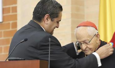 Cardenal Pimiento, miembro honorario de la Academia Patriótica Antonio Nariño