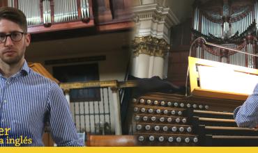 Peter Holder encuentra maravilloso el órgano de la Catedral de Bogotá