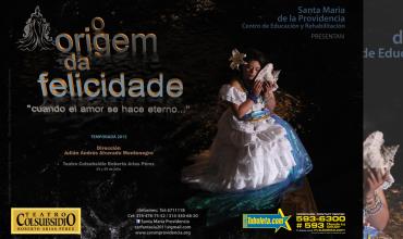 obra “O Origem da felicidade – cuando el amor se hace eterno”