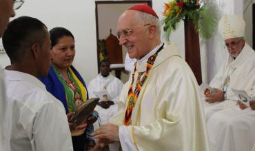 Cardenal Filoni visitó comunidades indígenas de la Amazonía Colombiana