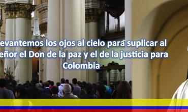 Sagrada Eucaristía por la paz de Colombia se celebró en la Catedral Primada