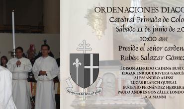 Ordenaciones diaconales en la Catedral Primada