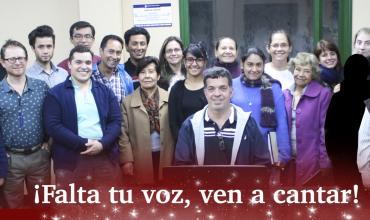¡Falta tu voz, ven a cantar!
