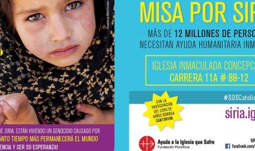 Eucaristía cerrará campaña "Siria: No está pasando acá, pero está pasando ahora"