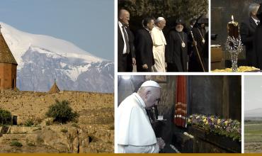 Con palomas de paz, concluye el viaje a Armenia el papa Francisco