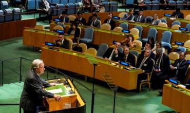 Nueva York, el secretario general de la ONU interviene en la Conferencia de Revisión de las Partes del TNP. 
