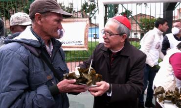 Arquidiócesis de Bogotá celebra Jornada Mundial de los Pobre en sectores vulnerables del centro de la capital.