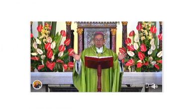 Captura de pantalla, eucaristía del domingo 28 de junio