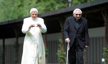 Los hermanos Joseph y Georg Ratzinger