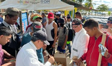 En los pies del migrante 