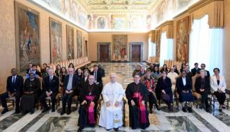 El papa León se encuentra con la Comisión Pontificia para la Protección de Menores (@Vatican Media)
