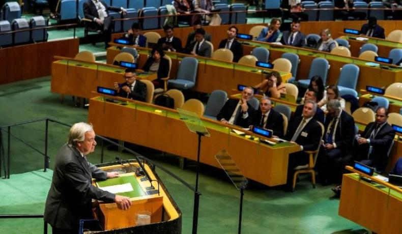 Nueva York, el secretario general de la ONU interviene en la Conferencia de Revisión de las Partes del TNP. 